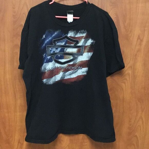 2012 Harley Davidson, American flag St. Louis Missouri size 2X Veterans estate s - Picture 1 of 5